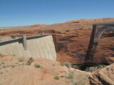 Glen Canyon Dam and Bridge Over the Colorado River