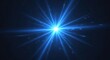 © Adi - Dynamic blue light burst radiating powerful energy and brilliant illumination, creating a captivating visual effect on a deep, dark background