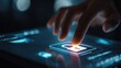 © elimicel - Finger touching digital security icon