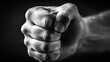 © elimicel - Fist in monochrome close up