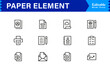 © MDSalim - Paper Element Line Icon Set – Modern, Minimal, and Editable Pixel-Perfect Outline Icons for Creative Projects