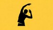 © Engineer - Silhouette of a person gesturing dynamically against a vibrant yellow background