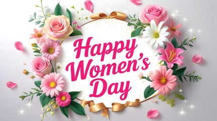  Celebrating women's day with beautiful flowers