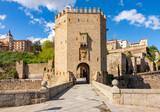 Tower on Alcantara bridge over Tajo river, Toledo, Spain