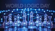 © Zee - World logic day concept with chess pieces and strategic thinking
