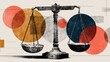 © Anat art - Governance Theme With Balance Scales Background for Academic Discussions and Presentations on Ethics and Law in Educational Settings