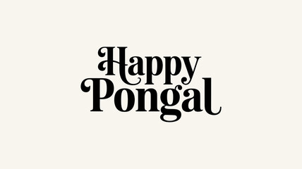  Happy Pongal: South Indian Harvest Festival Calligraphy & Typography Design 