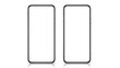 © HusnaAkther - Two transparent phone screen protectors on a white background