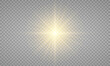 © pixel pro - Vector transparent sunlight special lens flare light effect. PNG. Vector illustration