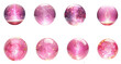 © Silmiart - Pink magical energy balls transparent background