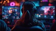 © Misha - Competitive gaming event online arena digital gaming content virtual environment player perspective