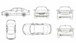 © holik - Car Blueprint - Detailed Technical Drawing for Automotive Design.