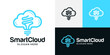 © udumbara - Creative smart cloud logo design illustration. Inspiration vector symbol light bulb with cloud icon design template