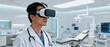 © Jason - Doctor using VR headset in medical room