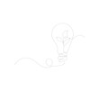 © Ijob solo - Light bulb with green leaves in one continuous line. Green energy concept that promotes environmentally friendly electricity.go green eco-friendly logo