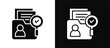 © Resa Valen - Portfolio Analysis icon set black and white