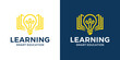 © udumbara - Creative learning logo design illustration. Inspiration vector symbol light bulb with book icon design template