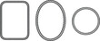 © Sume - Set of nautical rope frames, rectangular and oval circle borders with twisted cord design, isolated vector