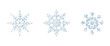 © Tatiana - Watercolor snowflakes set for winter designs. Suitable for holiday decoration, seasonal background, minimal festive layout and greeting cards.