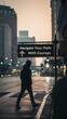 © skdesign - Silhouette Of A Person Navigating The City Streets With Motivation
