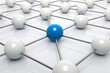 © MdAsaduzzaman - Exploring the fascinating dynamics of interconnected network systems where a distinct central node plays a crucial role in managing connections and driving overall communication pathways