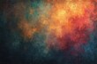 © Vadym - Abstract backdrop with warm orange, red, and cool teal hues. Rough textured surface with grunge effect. Dark vignette frames vivid, energetic cloud-like patterns, creating dynamic mood.