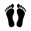 © umdatul - Footprints on white background. Vector.