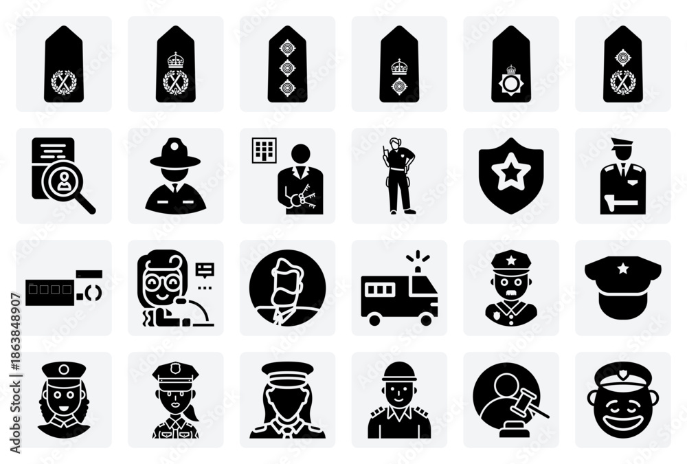 Police Chain Table Organizational Structure Of A Police Force – Depicting Various Ranks ...