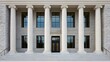 © Andrii  - Neoclassical Building Facade with Stone Columns and Symmetry