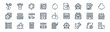 © Icon World - linear casino icon pack. vector thin line icons collection such as horse, cards, jewel, cigar, board game, jackpot, slot hine, dominoes