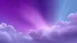 © Matcha_09 - Ethereal Display of Purple and Blue Clouds Illuminated by Soft Rays of Light in a Serene Sky at Dusk