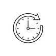 © Aleena - Clock with circular arrow icon representing time, deadline, schedule, or recurring event