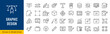 © iiierlok_xolms - Graphic design web icons in line style. Icons for graphic designer, creative package, stationary, software, creativity, tools, drawing, collection. Editable stroke. Vector illustration.