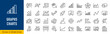 © iiierlok_xolms - Graph and Charts web icons in line style. Graphics, infographic, statistics, data, diagrams, economy reduction, finance, arrow, business, increase, decrease. Editable stroke. Vector illustration.