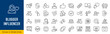 © iiierlok_xolms - Blogger and Influencer web icons in line style. Blog, monetization, personal brand, video, likes, social media, collection. Editable stroke. Vector illustration.