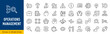 © iiierlok_xolms - Operations management web icons in line style. Logistics, business process, maintenance, supply chain, improvement, planning, collection. Editable stroke. Vector illustration.