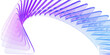 © marozhkastudio - 3d crystal holographic ribbon wave line of glass transparent triangle shapes render. Abstract digital tech background, data array with purple blue gradient and speed motion effect