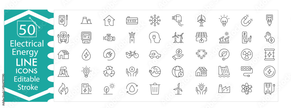 Sign For Plug Svg Electrical energy icons set, electricity, voltage, current, renewable ...