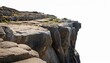 © Lori - rocky cliff edge with textured surface isolated on transparent cutout background