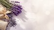 © AIArtistry - Lavender flowers alongside dried lavender sachets in a decorative display, highlighting herbal aroma storage for relaxation