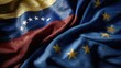 © BlackLion - Flags of Venezuela and the European Union together symbolize connections and relationships between two regions
