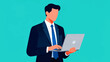 © Sedna - Businessman using laptop