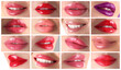 © New Africa - Beautiful women's lips with lipstick in different shades, collage