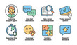 © Meheraj Hosen Mahid - Customer support icons for business solutions and service