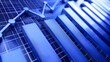© sorin - Futuristic blue bar chart illustrating rapid business growth and enhanced performance metrics