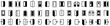 © vectorsanta - Door icons big set. Open door icons. Open, close and ajar door, login, logout, register, password, vip entrance, key, lock, exit and more. Editable stroke. Vector illustration.