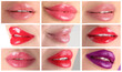 © New Africa - Beautiful women's lips with lipstick in different shades, collage
