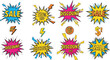 © Jakmania - Colorful Explosion Sale and Discount Badges - Dynamic Retail Promotion Graphics