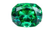 © Nurul - Faceted emerald gemstone sparkles against a stark black background