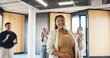 © Flash25/peopleimages.com - Laughing, applause and workshop with business woman in office for success, upskill target and support. Motivational speaker, seminar achievement and celebration with people at conference for team